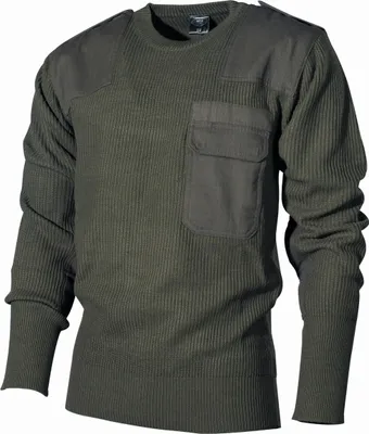 Produktbild von Bundeswehr Pullover, mit Brusttasche, oliv 60