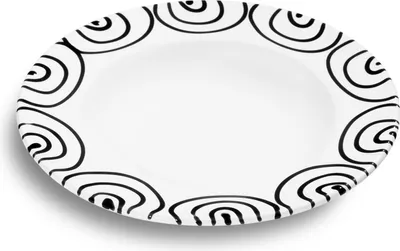 Immagine prodotto di Gmundner Keramik Schwarzgeflammt, Suppenteller Gourmet (Ø 24cm)