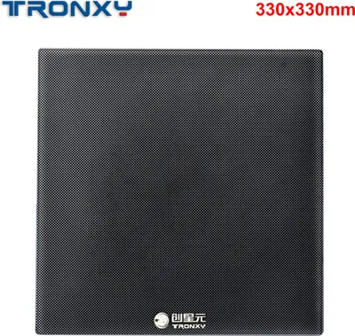Obrázok produktu pre Tronxy Carbon Silicon Crystal Glass Print Bed Platform Build Surface 330 * 330 mm pre 3D tlačiareň Hotbed