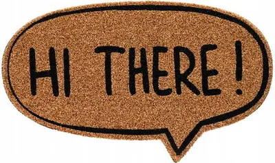 Image de Tapis de coco 75x45cm décoratif avec inscription
