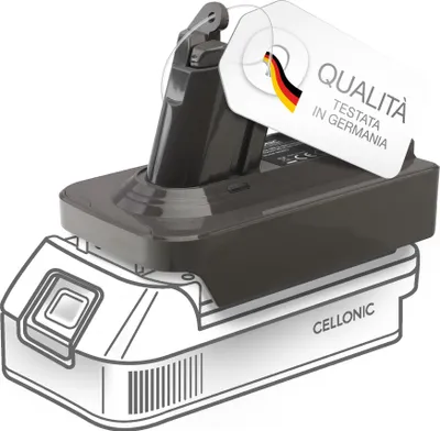 Immagine prodotto di CELLONIC,Con l'adattatore di batterie Makita 18 V a Dyson V6 il tuo aspirapolvere disporrà sempre della potenza necessaria per le sessioni di pulizia profonda (18V )
