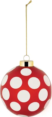 Produktbild von Alessi - Delight Weihnachtskugel, gepunktet, Glas