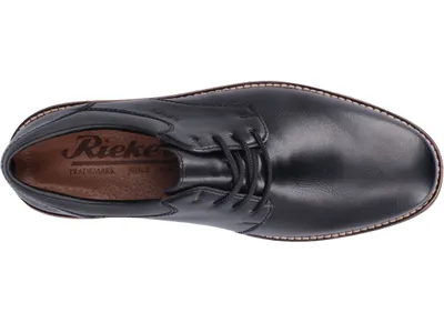 Produktbild von Rieker Herren Schnürschuh elegant Ziernaht Halbschuh 13200, Größe:42 EU, Farbe:Schwarz