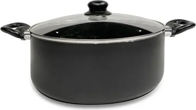 Obrázok produktu pre Kastrol Sa Skl.pokliace Nero Kitchisimo 28X11Cm 6L