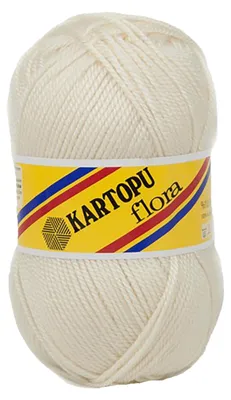 5 x 100g Strickwolle Kartopu Flora creme