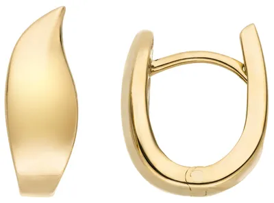 Produktbild von Ohrringe Creolen aus 333 Gold Gelbgold glänzend 13,6x5,5mm Ohrschmuck