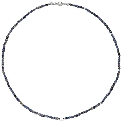Produktbild von Halskette Kette mit Safir-Rondell und Hämatin 43 cm