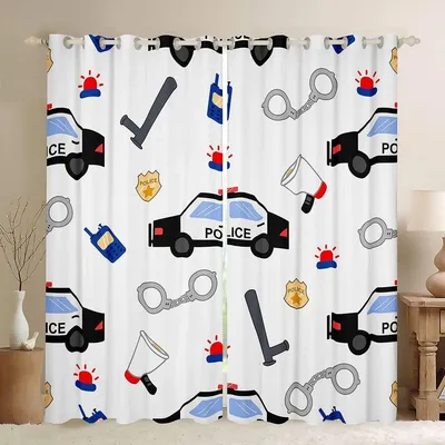Image de Décorations pour enfants sur le thème des voitures de police
