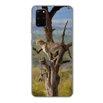 Produktbild von MuchoWow® Handyhülle Schutzhülle Hülle für Samsung Galaxy S20 Plus Leopard - Baum - Tier Silikon Softcase Handy Hülle - Hartschale