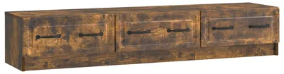 Zdjęcie produktu dla Szafka pod telewizor vidaXL, dąb wędzony, 147 x 34,5 x 27 cm, materiał drewnopochodny