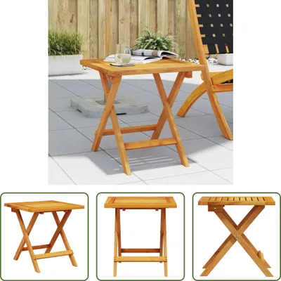 Produktbild von The Living Store Garten-Beistelltisch 40x40x40 cm Massivholz Akazie
