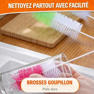 Image de Brosse Goupillon à Poils Durs – 27,5 cm
