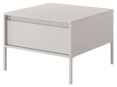 Obrázek produktu pro Selsey FALSETTO - Konferenční stolek se zásuvkou - 68x68 cm - béžový