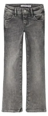 Produktbild von Name IT Mädchen Girl Bootcut Nkfpolly Skinny Boot Jeans 1142-Au Noos, Light Grey