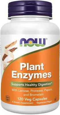 Immagine prodotto di Enzimi vegetali 120 capsule vegetali Now Foods