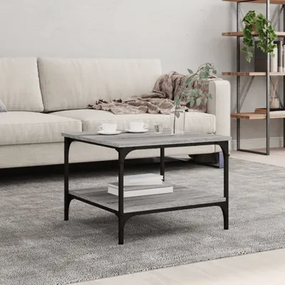 Produktbild von The Living Store Couchtisch Grau Sonoma 55x55x40 cm Holzwerkstoff