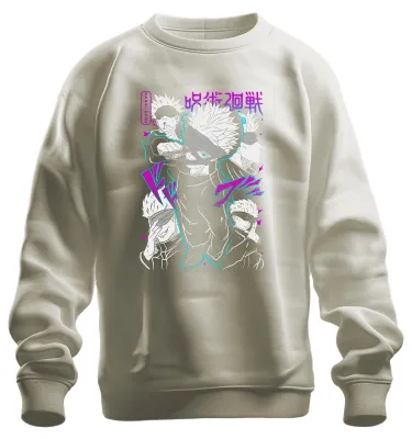 Produktbild von Satoru Gojo Jujutsu Kaisen Anime Manga Augenbinde Geschenk Sweatshirt Pullover, Natur, XL