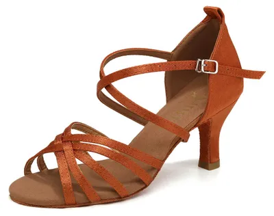 Produktbild von Burtan „Havana“ Latino Salsa Bachata Kizomba Tanzschuhe - Beige 7 Cm Burtan „Havana“ Latino Salsa Bachata Kizomba Tanzschuhe Beige 7 Cm Grösse 40