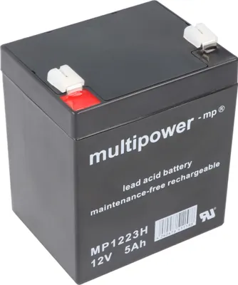 Produktbild von Multipower MP1223H Hochstrom Blei-Akku mit Faston 6,3mm Steckkontakt