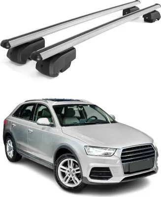 Produktbild von Dachträger Grundtäger für Audi Q3 mk1 2011-2018 75kg Alu Silber 2 tlg