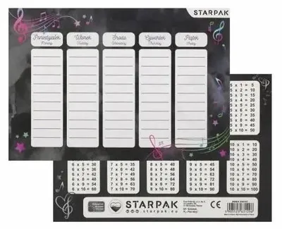 Produktbild von Unterrichtsplan mit Multiplikationstabelle „Music“ (25 Stück) – STARPAK
