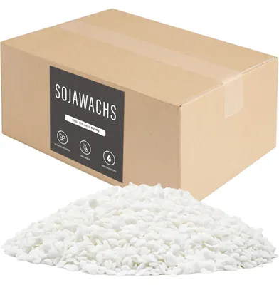 Produktbild von Sojawachs für Kerzen - 5 kg Premium Natürlicher Kerzenwachs