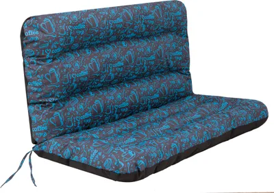 Zdjęcie produktu dla Poduszka na huśtawkę "Ania" - 120 cm, grubość 7 cm, odporna na warunki atmosferyczne, z paskami i gumką, tkanina Oxford, do ławki ogrodowej i Hollywood | PillowPrim