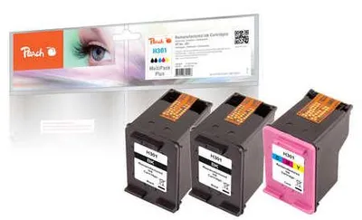 Produktbild von Peach PI300-563, Standardertrag, Schwarz, Cyan, Magenta, Gelb, 5,7 ml, 6,7 ml, 3 Stück(e), 225 Seiten