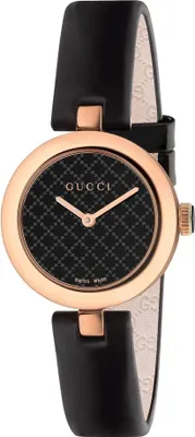 Produktbild von Gucci Lady Damenuhr aus Edelstahl roségold schwarz