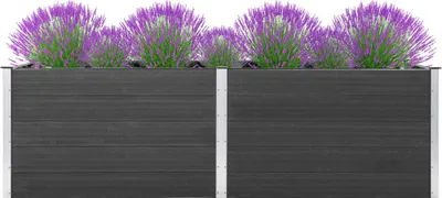 Obrázok produktu pre vidaXL Záhradný zvýšený záhon 200x50x91 cm WPC Grey