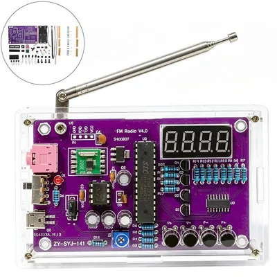 Produktbild von DIY Lötset FM Radio Modul RDA5807S 87–108MHz Elektronik Projekt STC15W 3V 5V mit Lautsprecher Lernplatine für Ausbildung