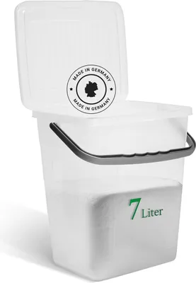 Produktbild von Novaliv Waschmittelbox mit Deckel 7 Liter I Transparent I 23,5 x 18 x 26,5 cm I Box Waschpulver Aufbewahrungsbox mit Henkel Waschmittel Aufbewahrung Waschmittelbehälter Waschpulverbehälter