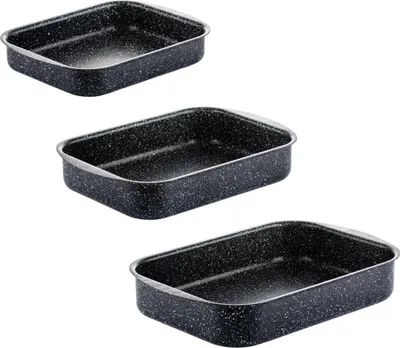Produktbild von Westinghouse Backform / Bratreine Set Black Marble - ø 25 + 30 + 35 cm