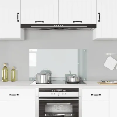 Immagine prodotto di vidaXL Alzatina da cucina in vetro temperato trasparente 90×50 cm