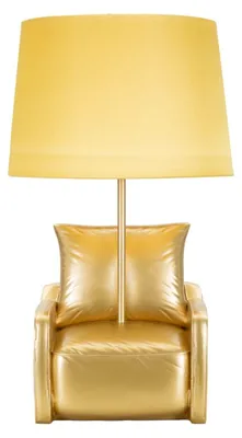 Immagine prodotto di Mauro Ferretti Lampada da Comodino Midcentury Gialla, Ø26x46 cm