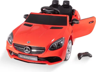 Produktbild von Kinder Elektroauto ab 3 Jahren in rot, Kinderauto mit vielen Funktionen und Fernbedienung