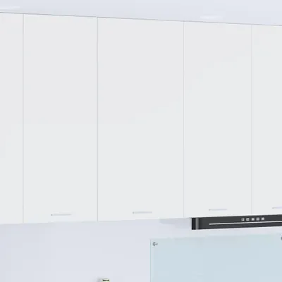 Produktbild von "Schlussverkauf" Hängeschrank Küche - moderne Küchenschrank - 1 pc - mit Speicher Weiß 50x31x100 cm Holzwerkstoff  C10175