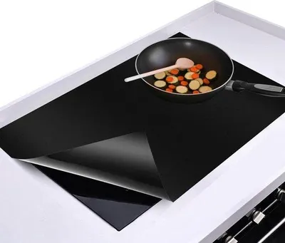 Produktbild von Induktionsmatte aus Silikon – Küchenschutzmatte – Induktionskochfeld – Herdschutzmatte – 54 cm x 90 cm