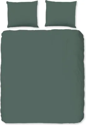 Immagine prodotto di Set di biancheria da letto tinta unita Good Morning 240x200/220 cm verde oliva