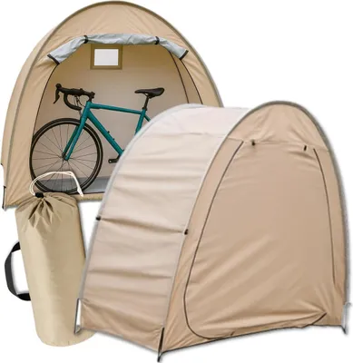 Immagine prodotto di EDIBAZZAR | Copertura protettiva per bicicletta, impermeabile, tenda per bicicletta, beige