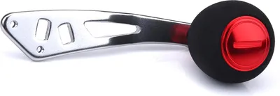 Produktbild von 3 Farben Aluminiumknöpfe Angelrollengriff für Baitcasting Tackle Tools (Rot)