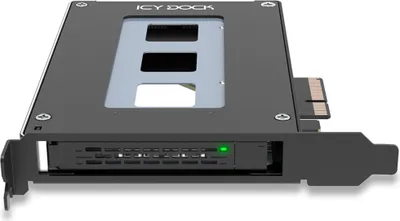 Zdjęcie produktu dla Icy Dock MB111VP-B, Obudowa SSD, 2.5", PCI Express 4.0, Czarny