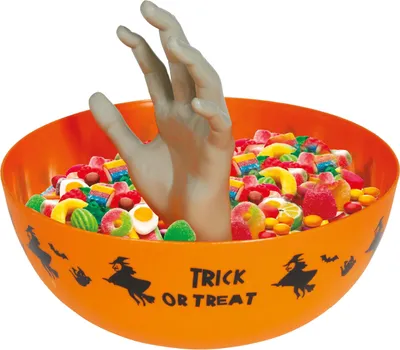 Obrázok produktu pre Halloween Strašidelná miska s ručnou oranžovou tekvicovou dekoráciou Strašidelné príslušenstvo Strašidelná miska na cukrovinky Strašidelný dom Čarodejnica Dizajn podujatia Gadget, Farba: oranžová