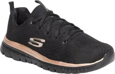 Produktbild von SKECHERS GRACEFUL 12615-BKRG Kinder Sportschuhe - schwarz r. 38