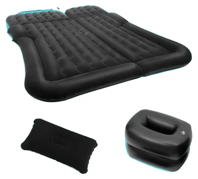 Produktbild von Luftmatratze, 175 x 130 cm, PVC- und Flockmaterial, kompatibel mit Kleinwagen und SUVs, inklusive Luftpumpe und Kissen, Temperaturbereich -13°C bis 60°C