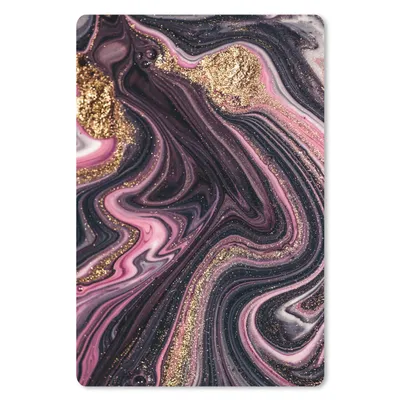 Produktbild von MuchoWow® Mauspad Mousepad Marmoroptik - Rosa - Lila - Gold - Luxus - Marmor 18x27 cm - Mousepads - Maus Mat - Pad - Mausunterlage