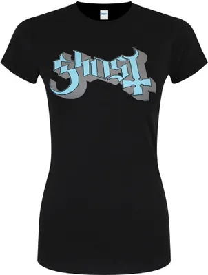 Image de Ghost - T-Shirt Logo pour femme RO287 (XL) (Noir/Bleu/Gris)