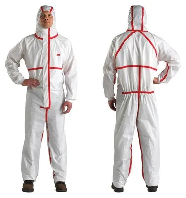 Image de Combinaison Phytosanitaire A Capuche Blanc Taille L - Gpi 3m Bricolage Et Batiment