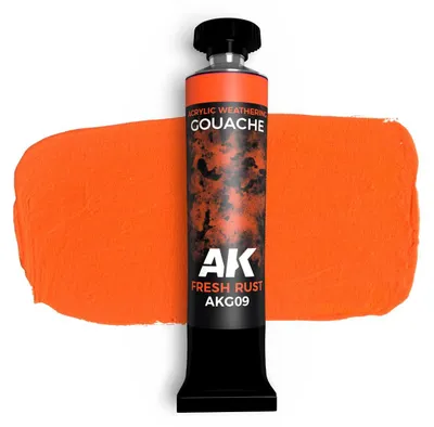 Produktbild von AK Interactive Gouache Paints FRESH RUST - AK GOUACHE 20 ml.