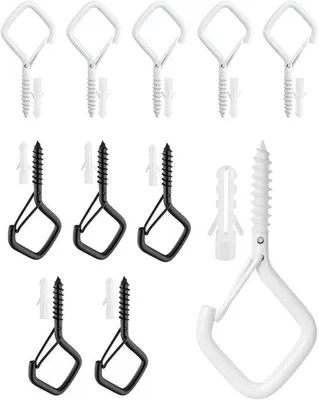 Produktbild von 10 Badezimmerhalter in Schwarz und Weiß